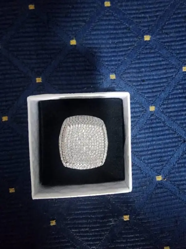 Iced-Out Diamond Ring