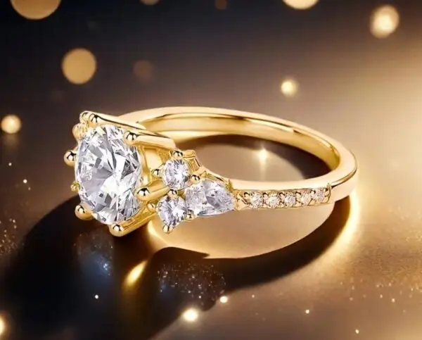 VOPU Elegant 2 Carat Moissanite Ring