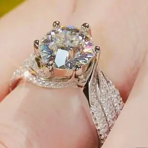Ethic Diam 5 Carat Moissanite Engagement Ring